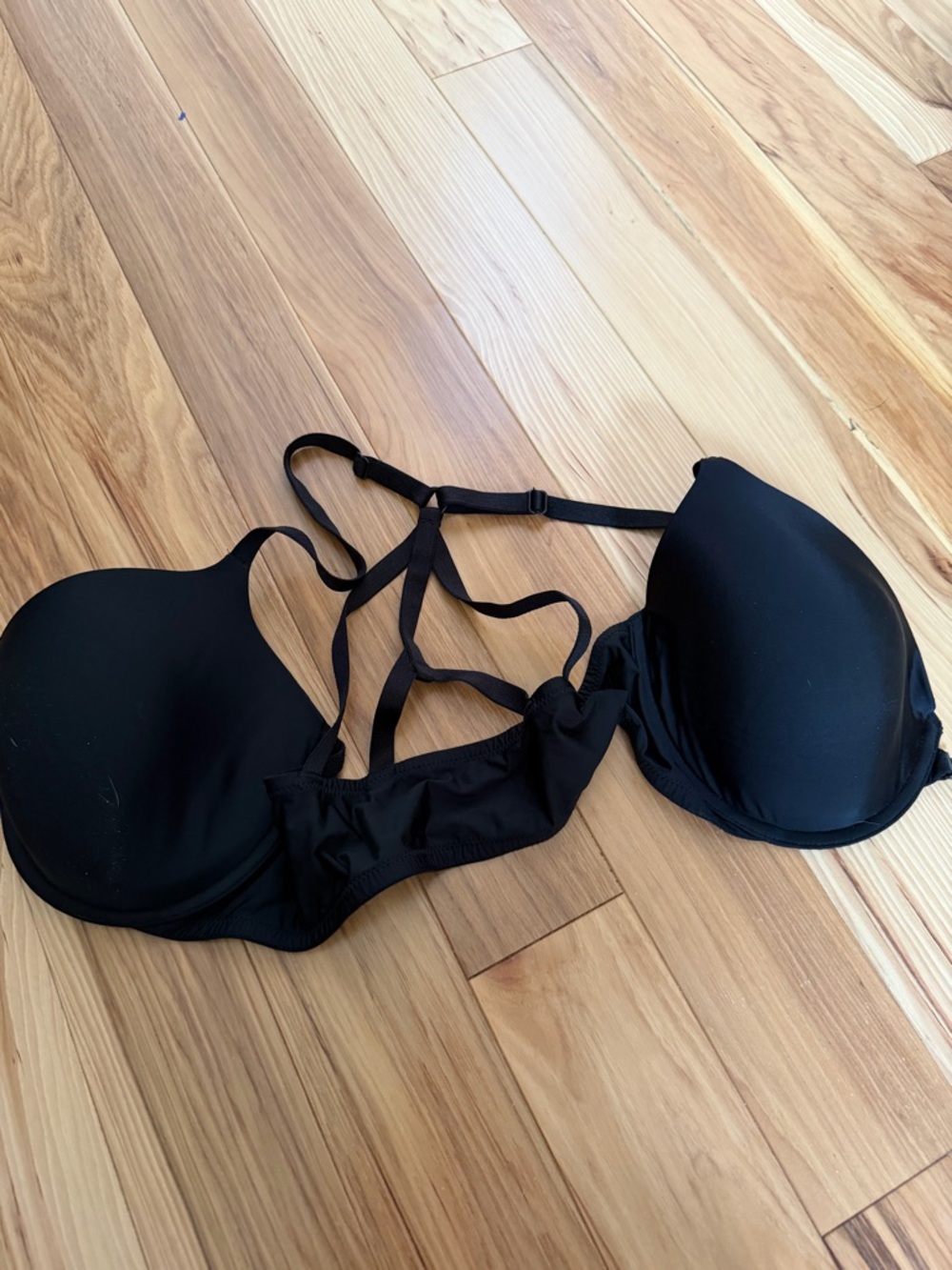 Black Strappy Women's Bra